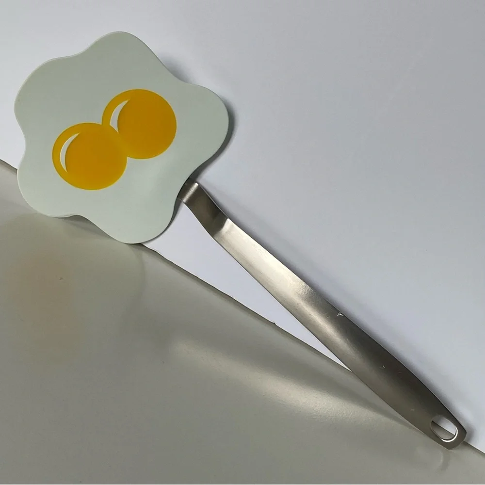 Fried Egg Shaped Spatula with Yoke Tovolo Long Handle Cooking Utensil Breakfast